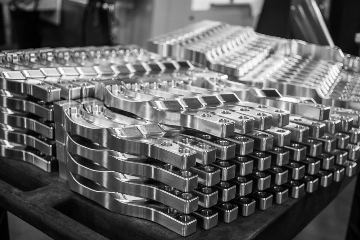 Machined aluminum components